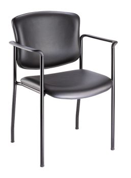 iCentric Stacker with Arms from ergoCentric. Equipped with Black Frame and Black Seat